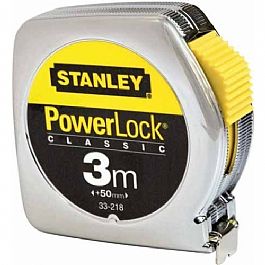0-33-218 STANLEY 3 M X 12.7 MM POWERLOCK BLADE ARMOR METAL KASALI ERT METRE