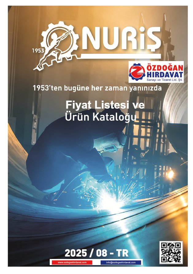 NURİŞ - FİYAT LİSTESİ VE KATALOG