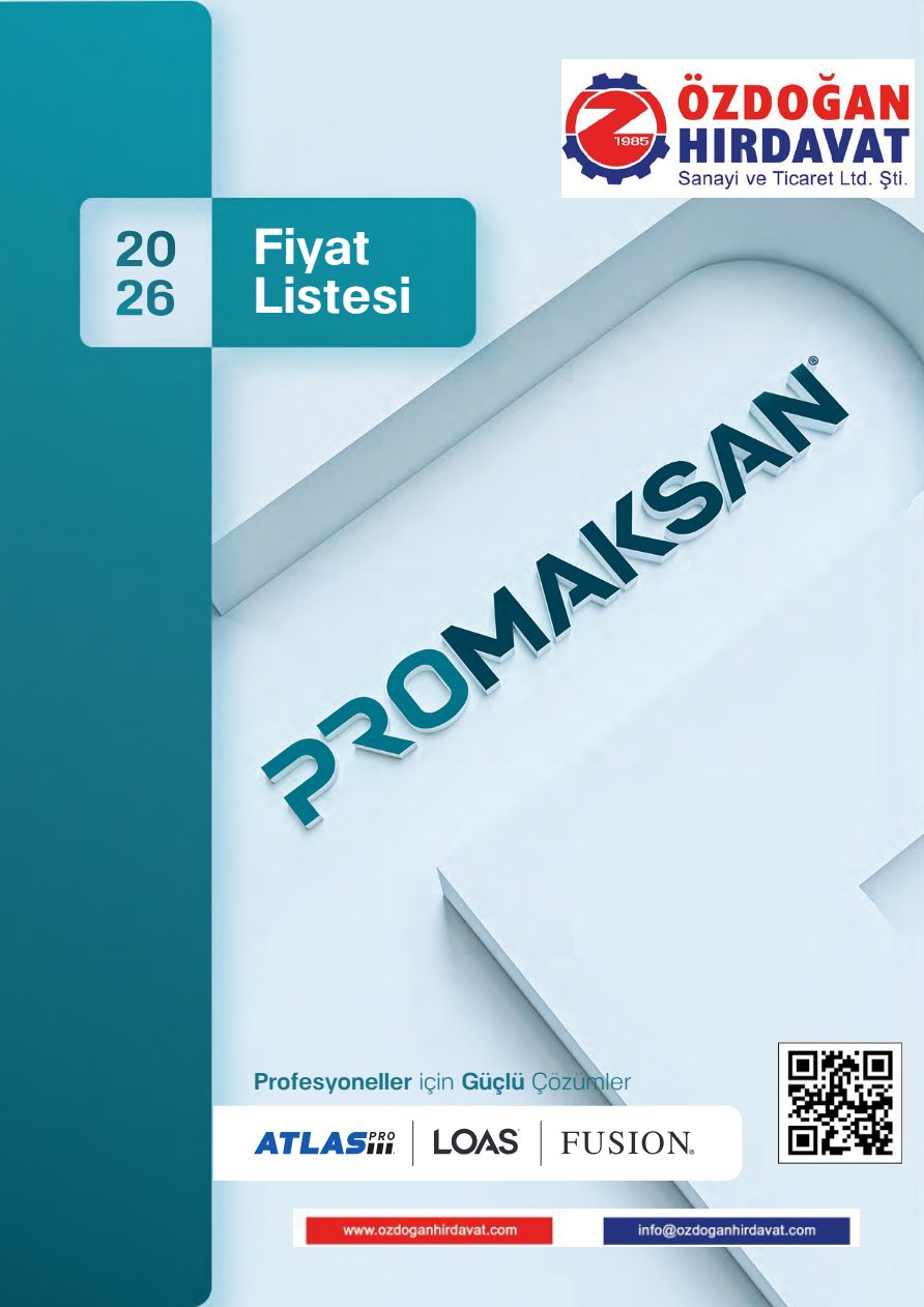 PROMAKSAN ÜRÜN KATALOĞU - 2026