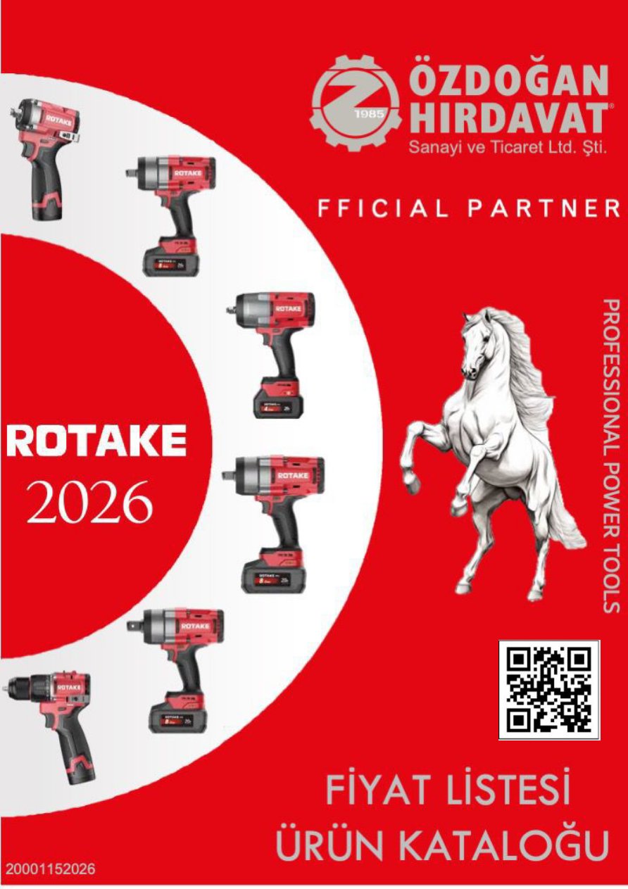 ROTAKE 2026 FİYAT LİSTESİ