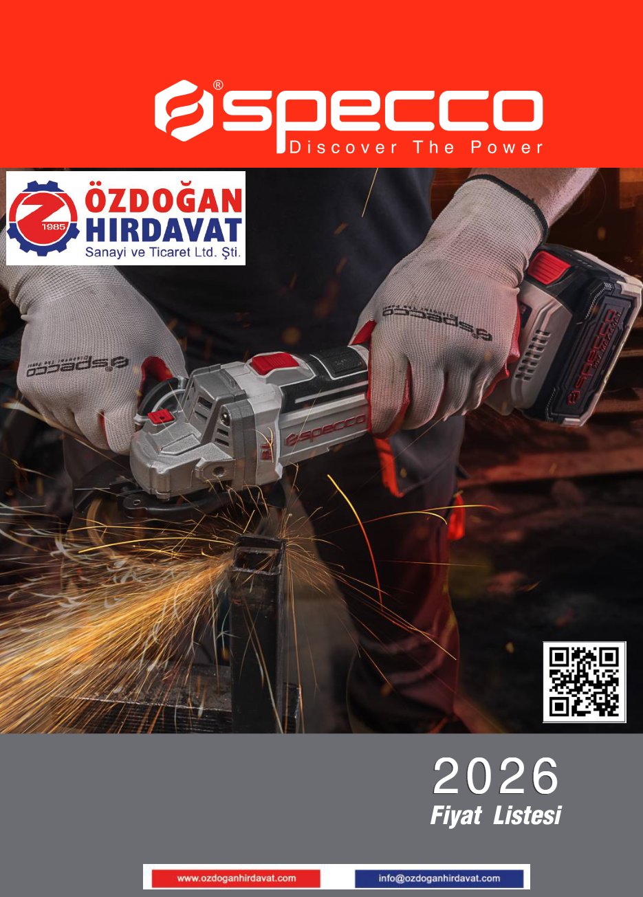 SPECCO 2026 FİYAT LİSTESİ