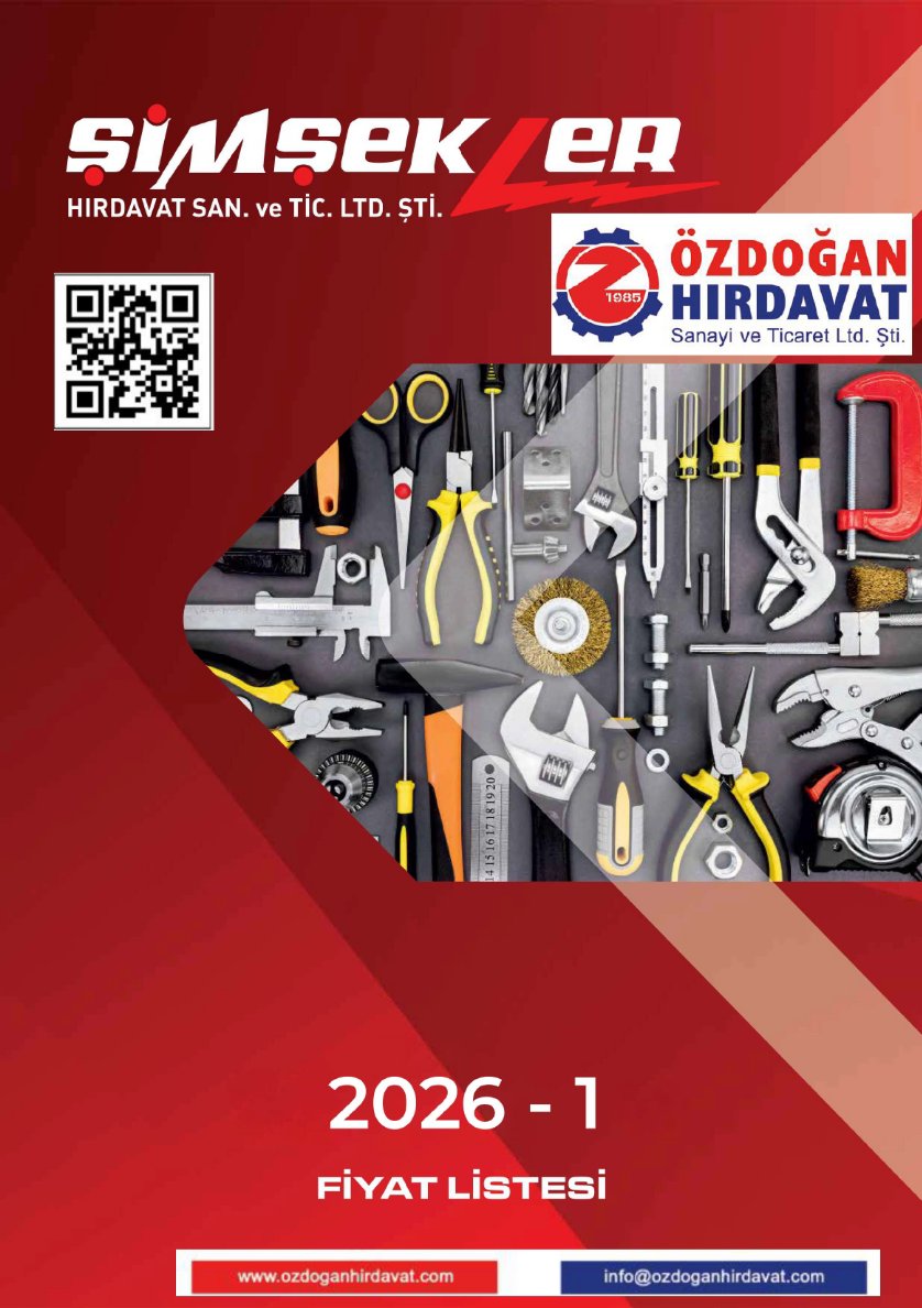 ŞİMŞEKLER HIRDAVAT FİYAT LİSTESİ 2026