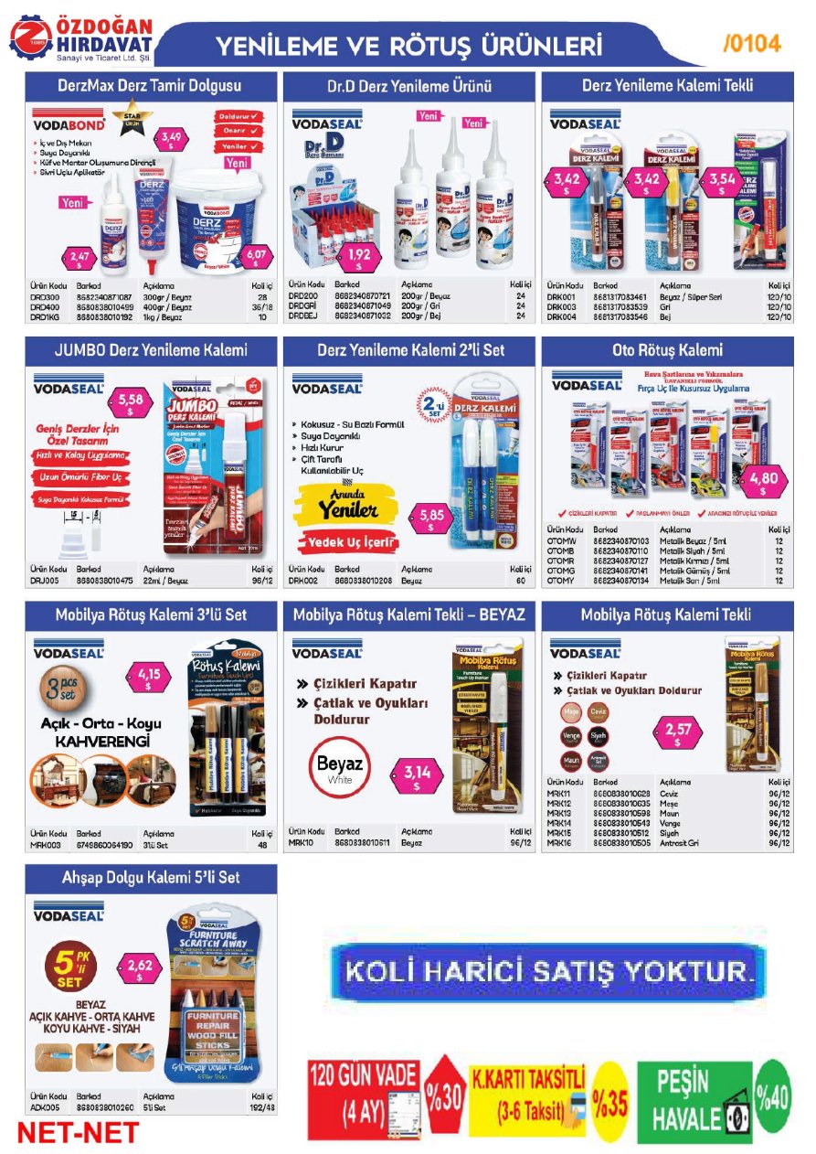 VODASEL - 2026 FİYAT LİSTESİ