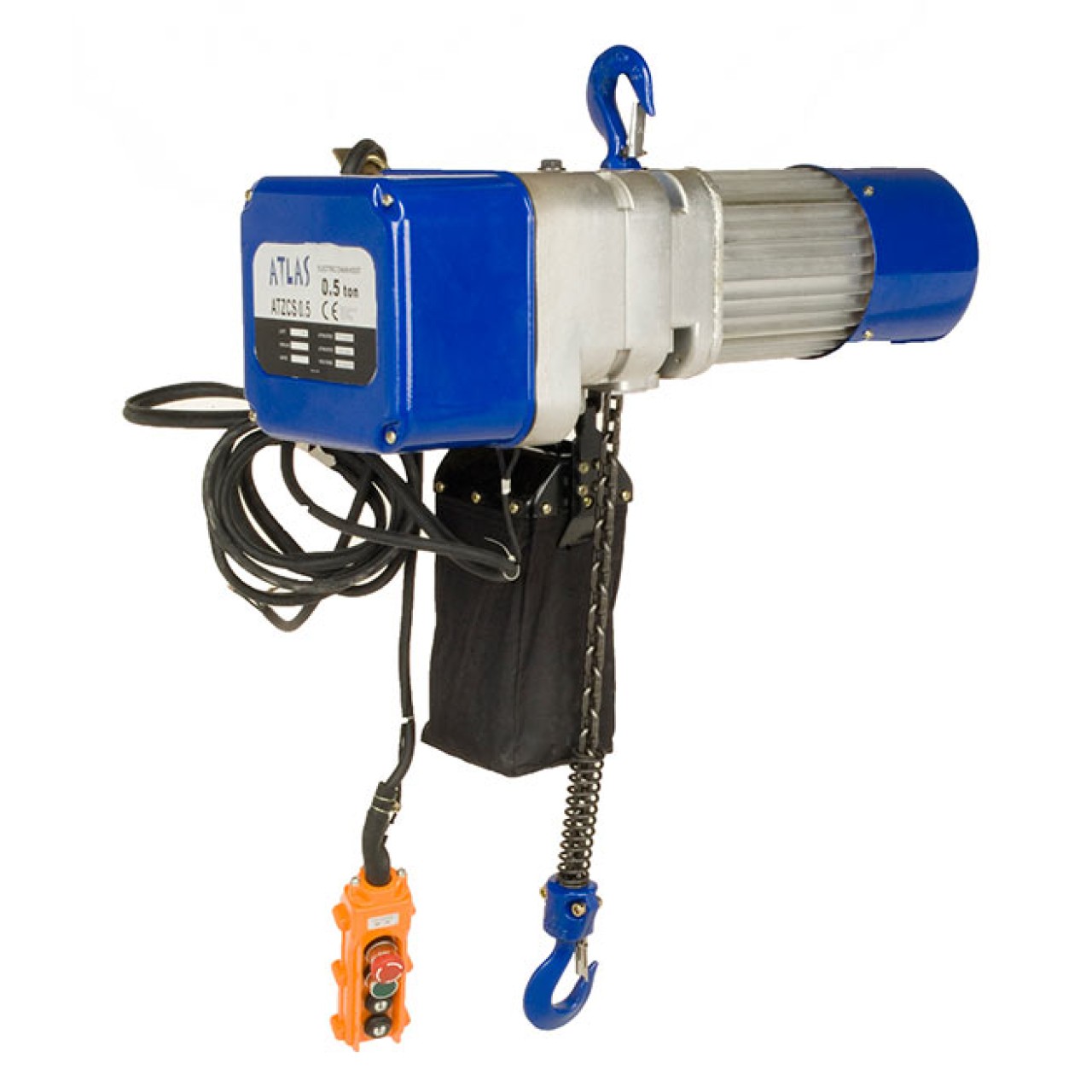 0.5 TON 6METRE ÇİFT HIZ ELEKTRİKLİ ZİNCİRLİ VİNÇ ATLAS