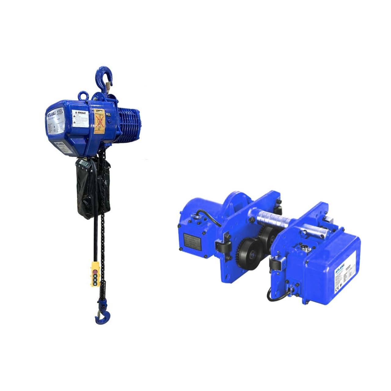 1 TON 6MT 4 HAREKETLİ ELEKTRİKLİ ZİNCİRLİ VİNÇ ATLAS