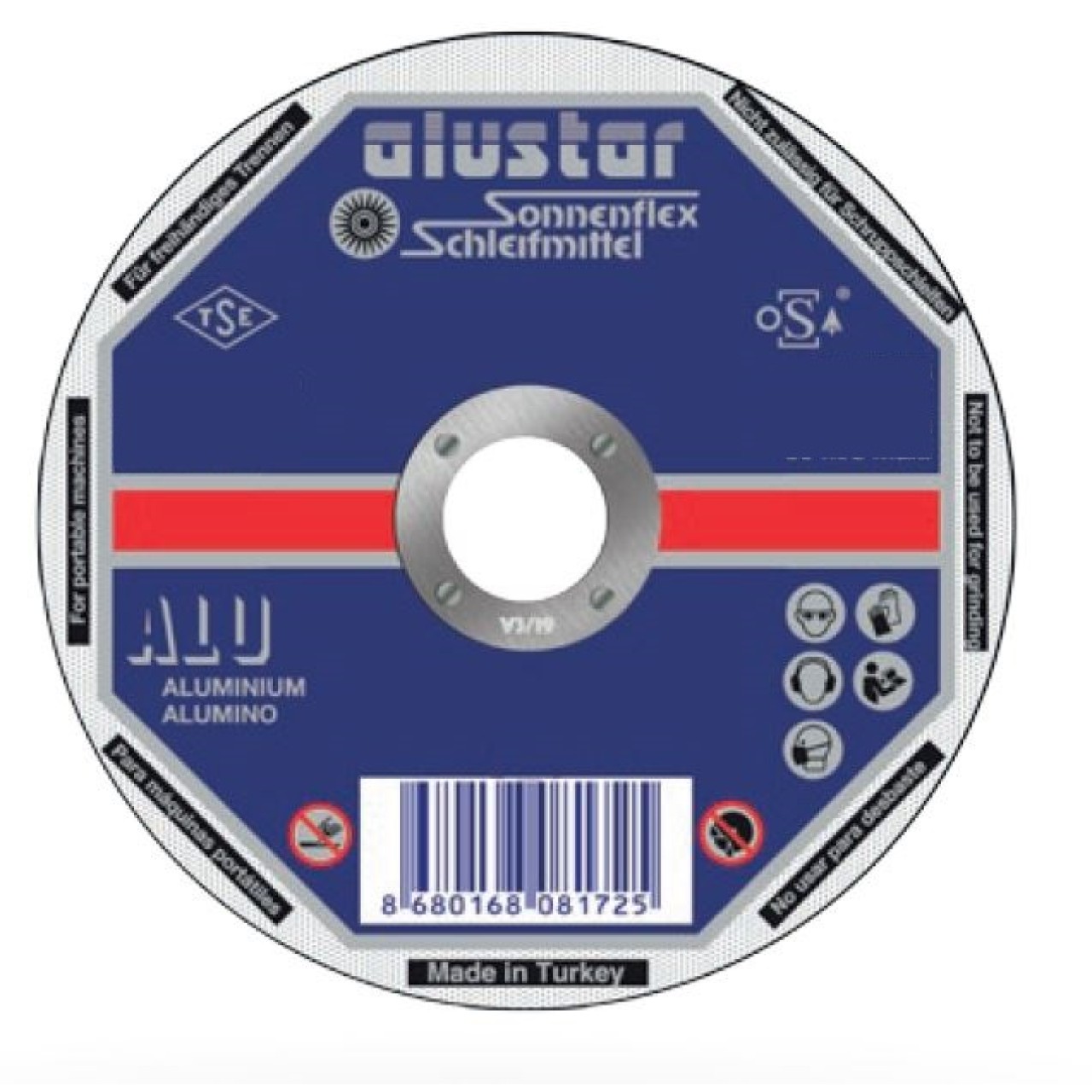 115 X 2,5 X 22 MM  BOMBELI KESICI (A 36 R BF ALU) ALUSTAR