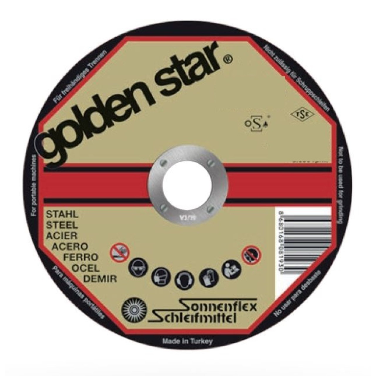 115 X 2,5 X 22 MM DÜZ KESICI (AS 30 T6 BF) GOLDENSTAR