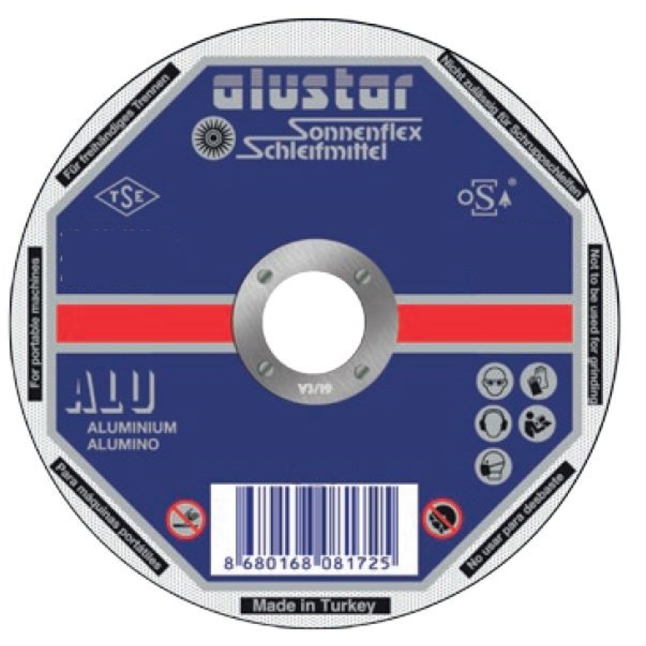 115 X 2,5 X 22 MM  DÜZ KESICI(A 36 R BF ALU) ALUSTAR