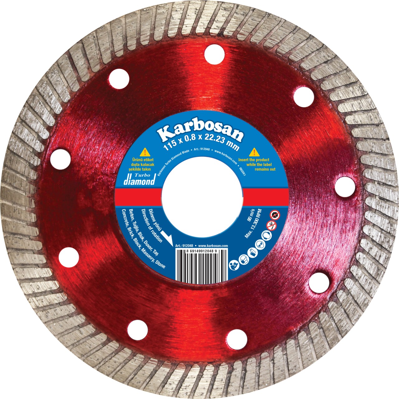 115X0,8X22,23/1,3X10 50MM FLANŞLI TURBO