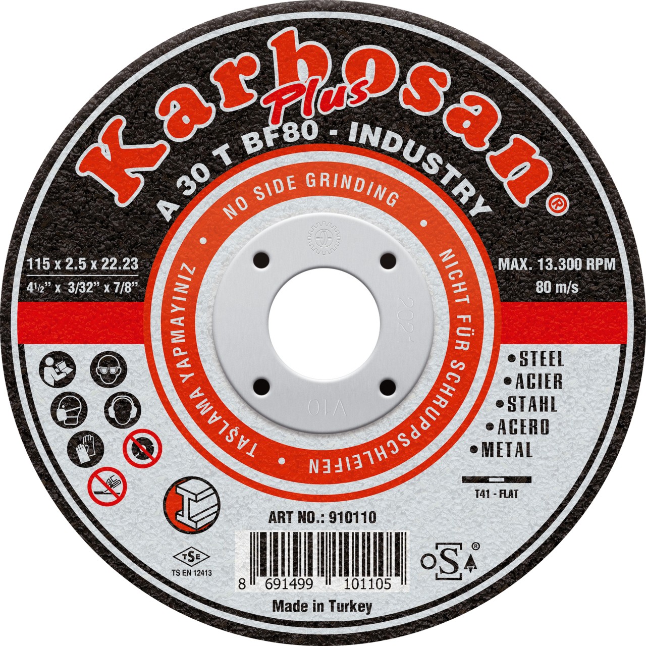 115X2,5X22 NK DÜZ KESİCİ (K.ENDÜSTRİ)