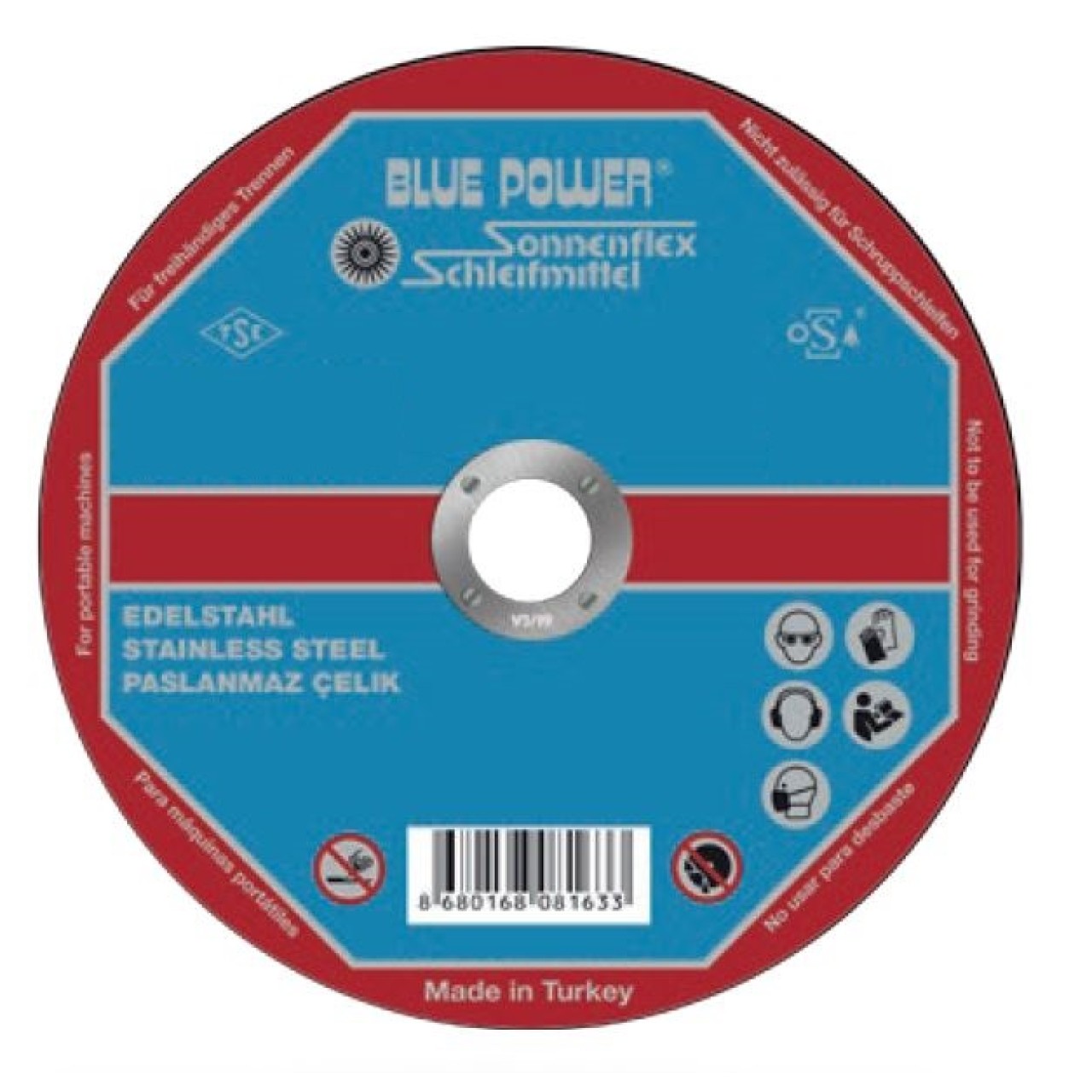 125 X 3,0 X 22 MM  DÜZ KESICI (AS 30 R BF ROF) INOX