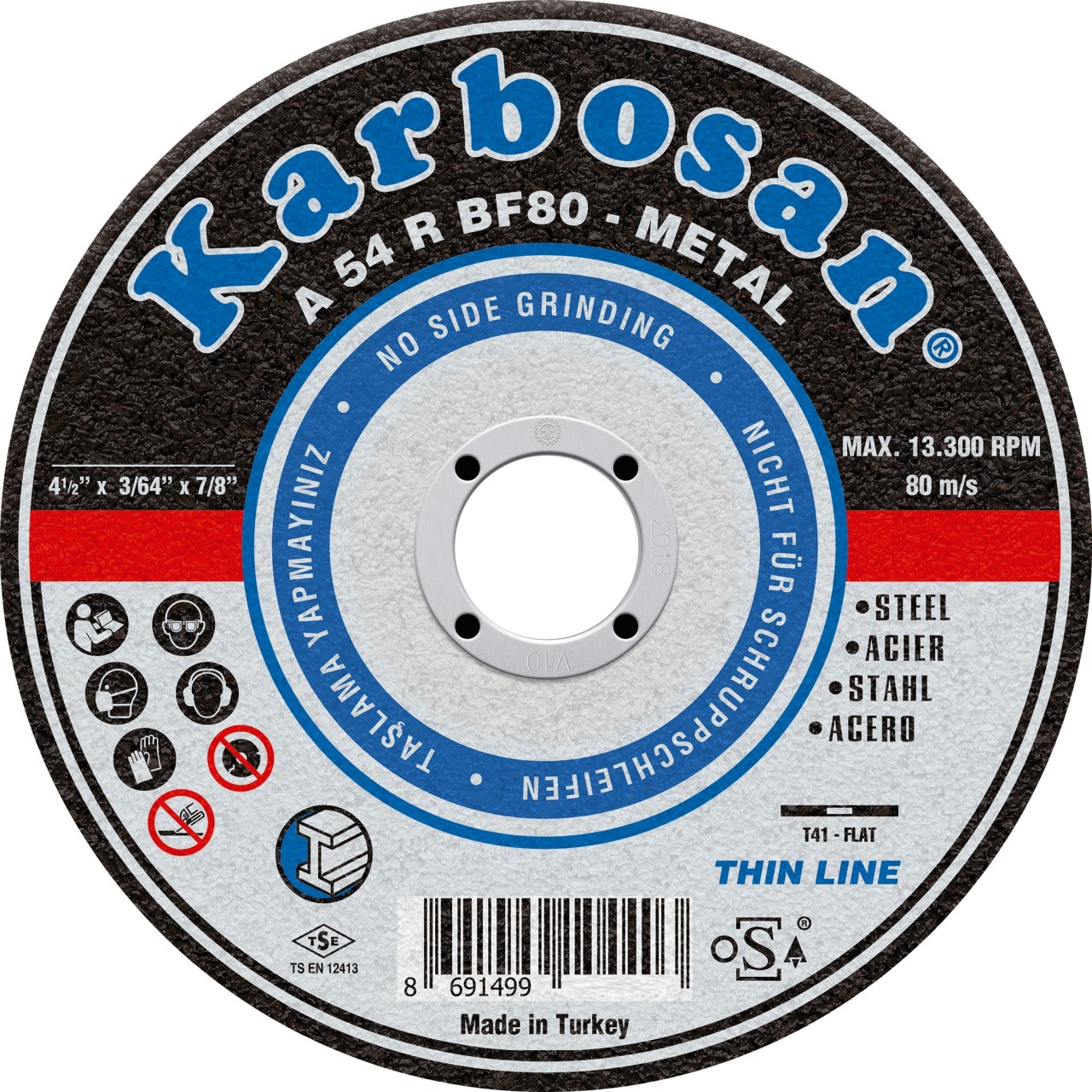 125X1X22 NK THİNLİNE KESİCİ