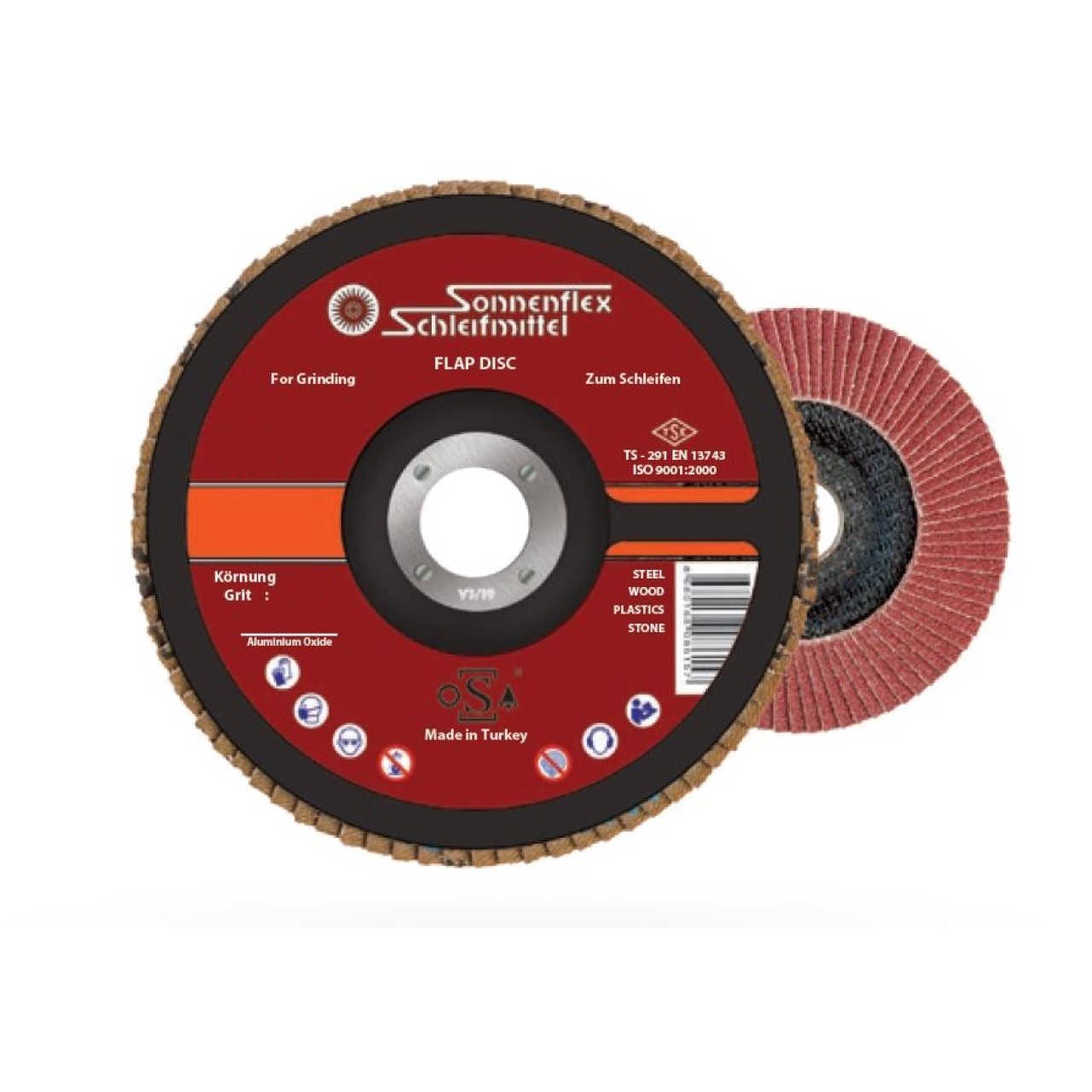 180 X 22 MM NK STANDART KUMLAR 120 FLAP DİSK