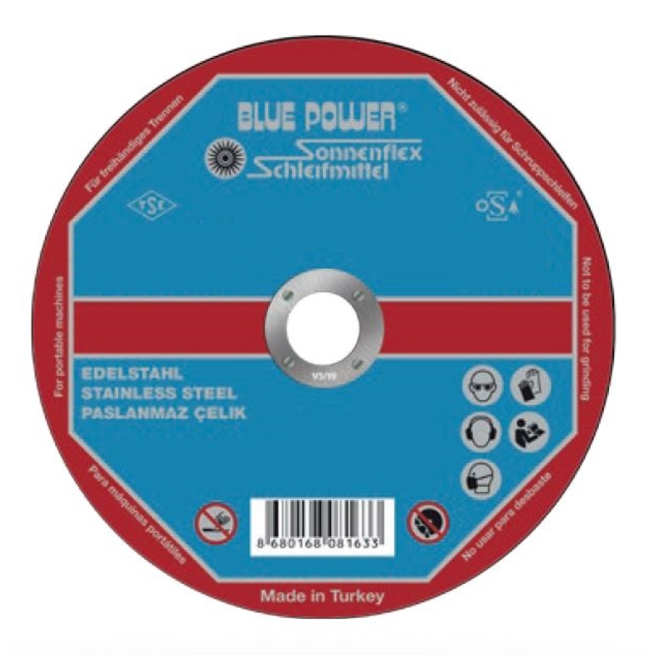 180 X 3,0 X 22 MM  DÜZ KESICI (AS 30 R BF ROF) INOX