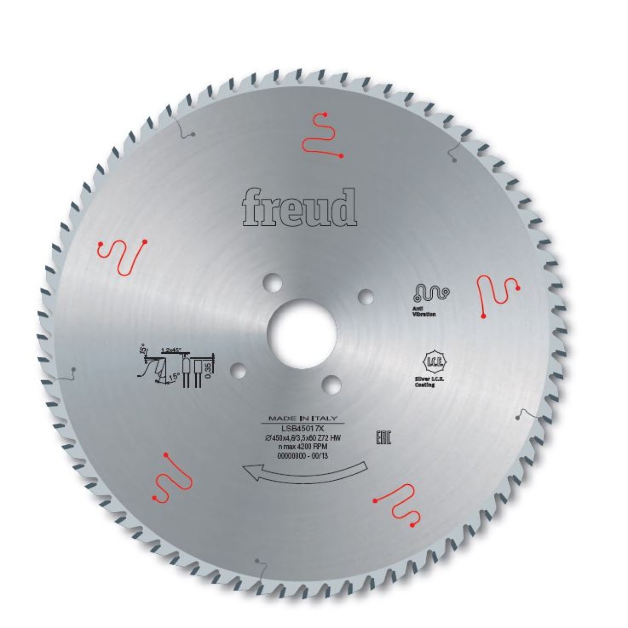 355X4,4/3,2X30Z=72 EBATLAMA TESTERE X SERİSİ
