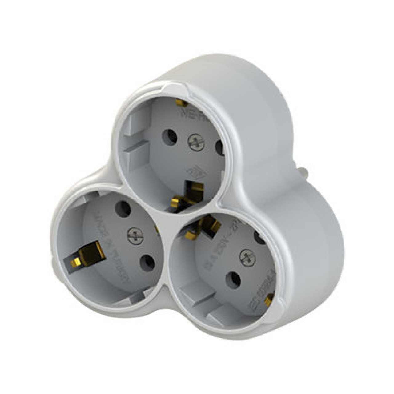 3LÜ TOPRAKLI FİŞ PRİZ BEYAZ ÇOCUK KORUMALI