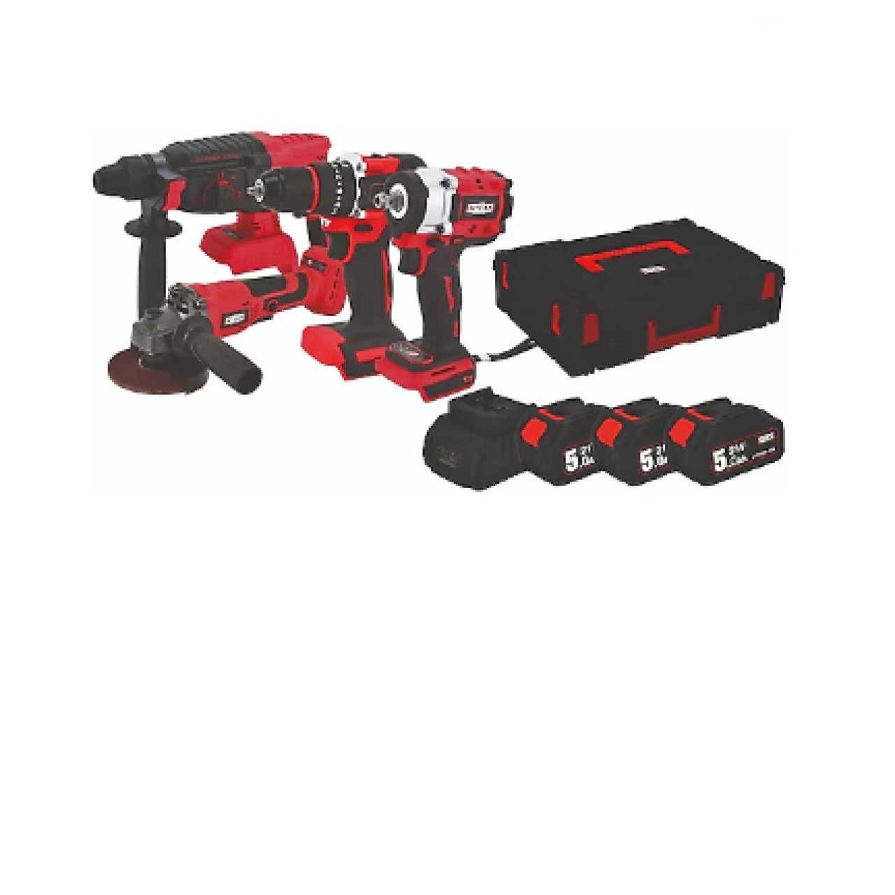 ATB21 4'LÜ KÖMÜRSÜZ KOMBO SET (MATKAP+TAŞLAMA+KIRICI DELİCİ+SOMUN SIKMA)