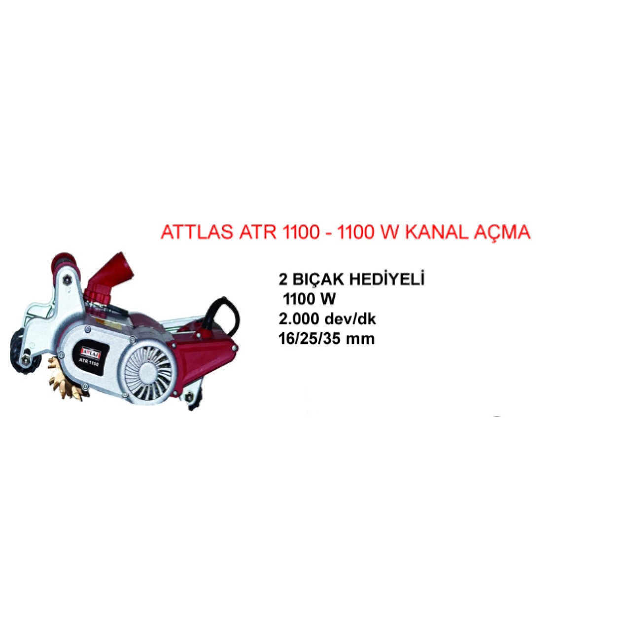 ATR1100D ATTLAS KANAL AÇMA MAKİNASI