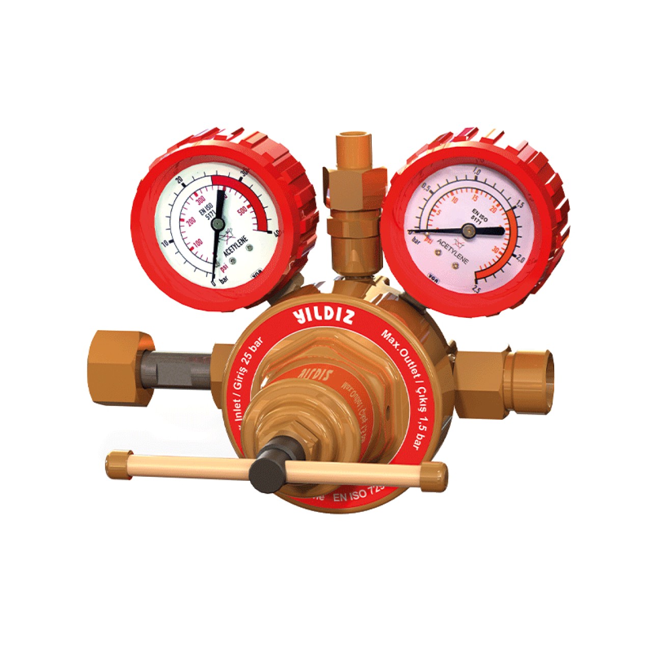 BASINÇ DÜŞÜRÜCÜ ASETİLEN YÜKSEK DEBİLİ 1,5 BAR