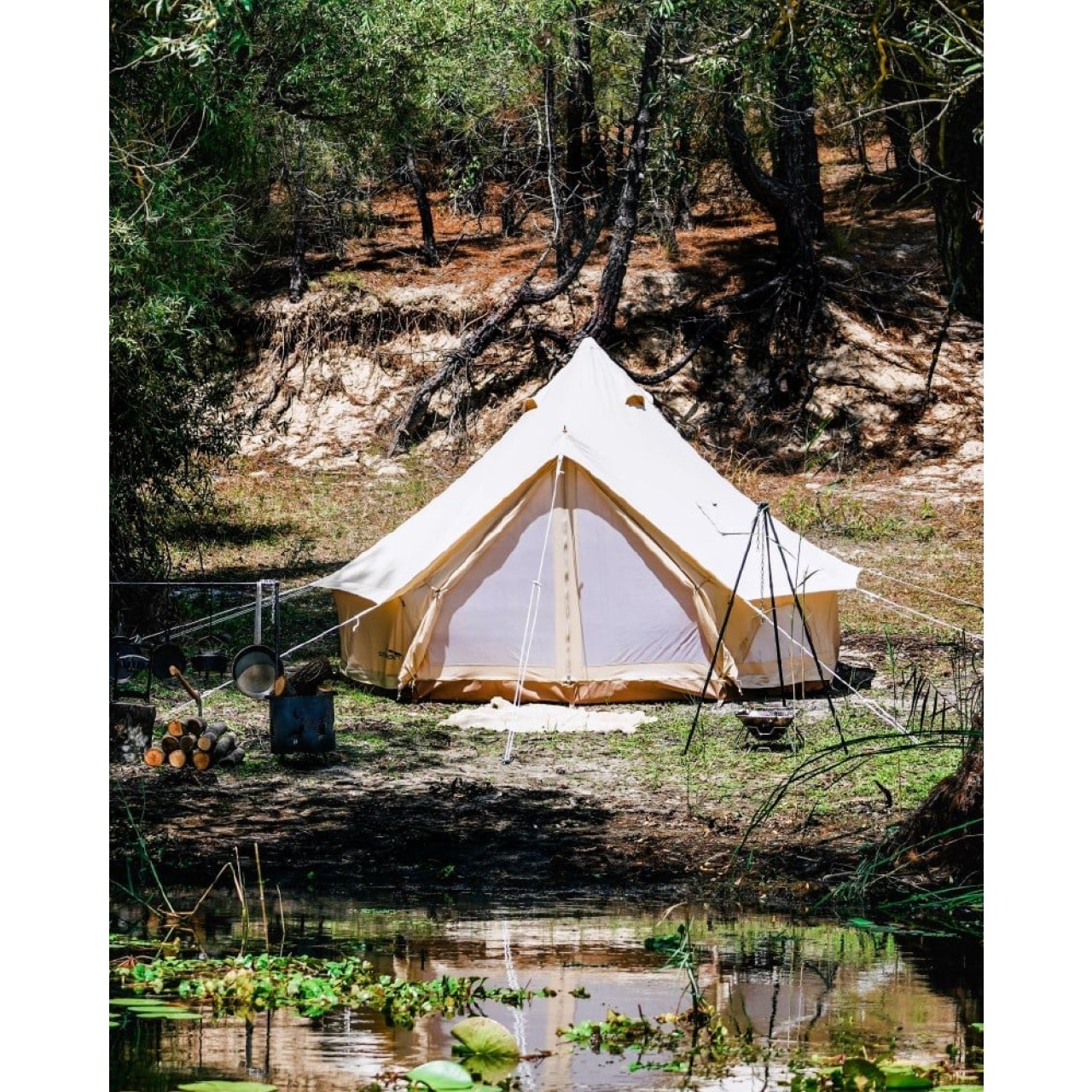 CAMPOUT KANVAS BÜYÜK KAMP ÇADIRI 4MT