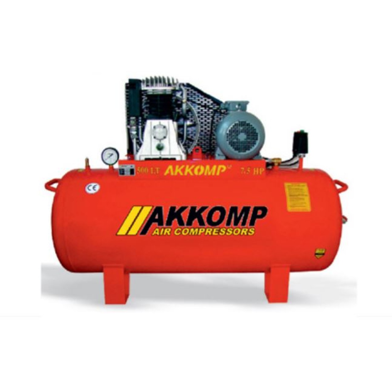 ÇİFT KADEMELİ KOMPRESÖR 7,5HP 12 BAR 500LT TRİFAZE