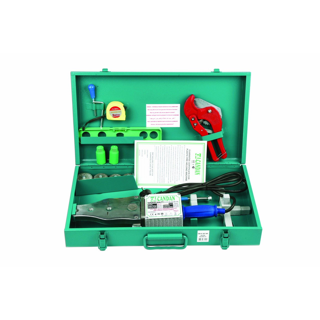 CM01 PLASTİK BORU KAYNAK MAKİNA SETİ WV