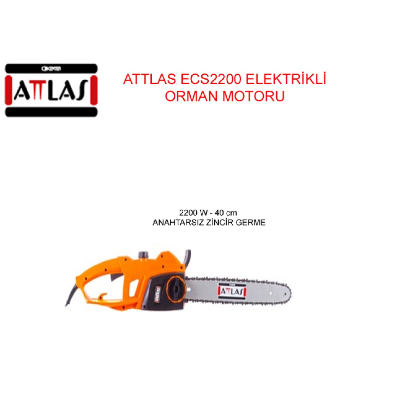 ECS2200 ELEKTRİKLİ ORMAN MOTORU