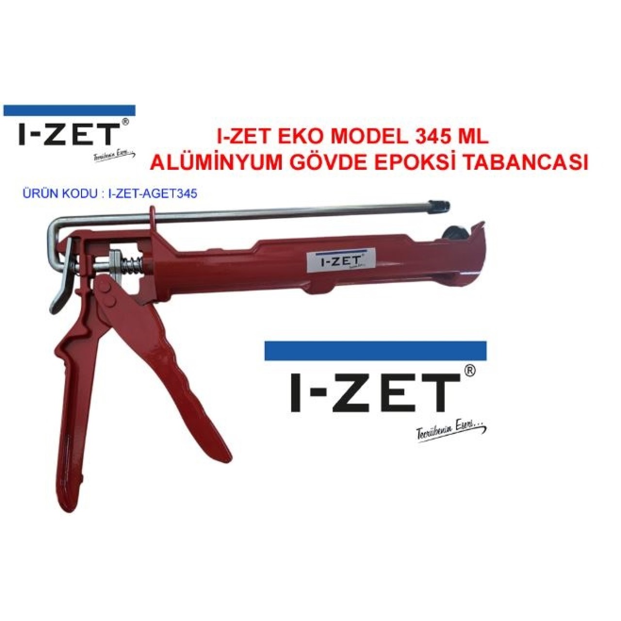 EKO ALÜMİNYUM GÖVDE EPOKSİ TABANCASI 345ML
