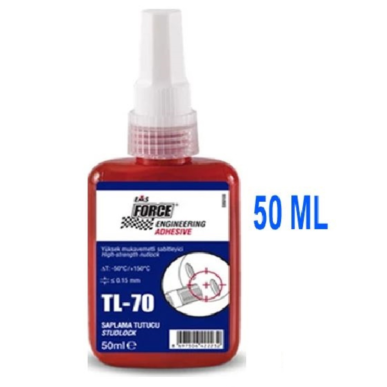 EMS FORCE CİVATA SABİTLEYİCİ SÖKÜLEMEZ 50ML