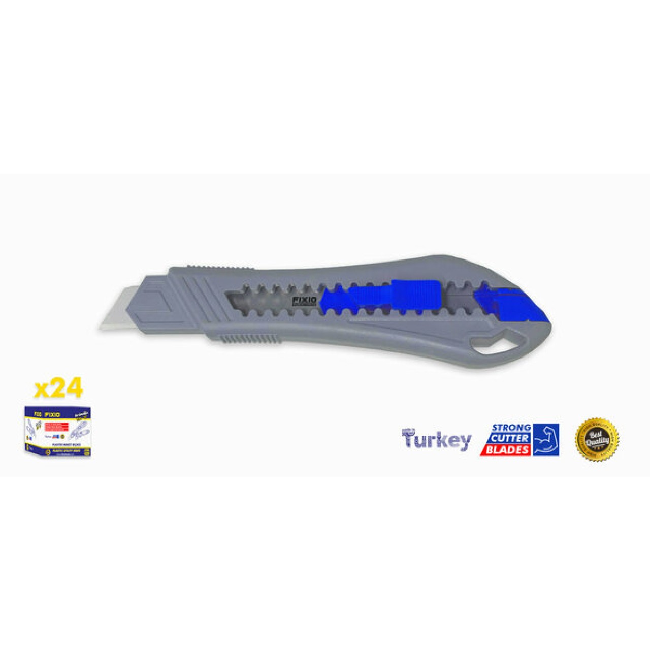 FİXİO PLASTİK MASKE BIÇAĞI GRİ