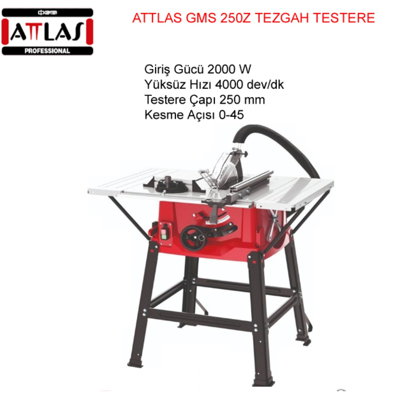 GMS250Z AYAKLI TEZGAH TESTERE