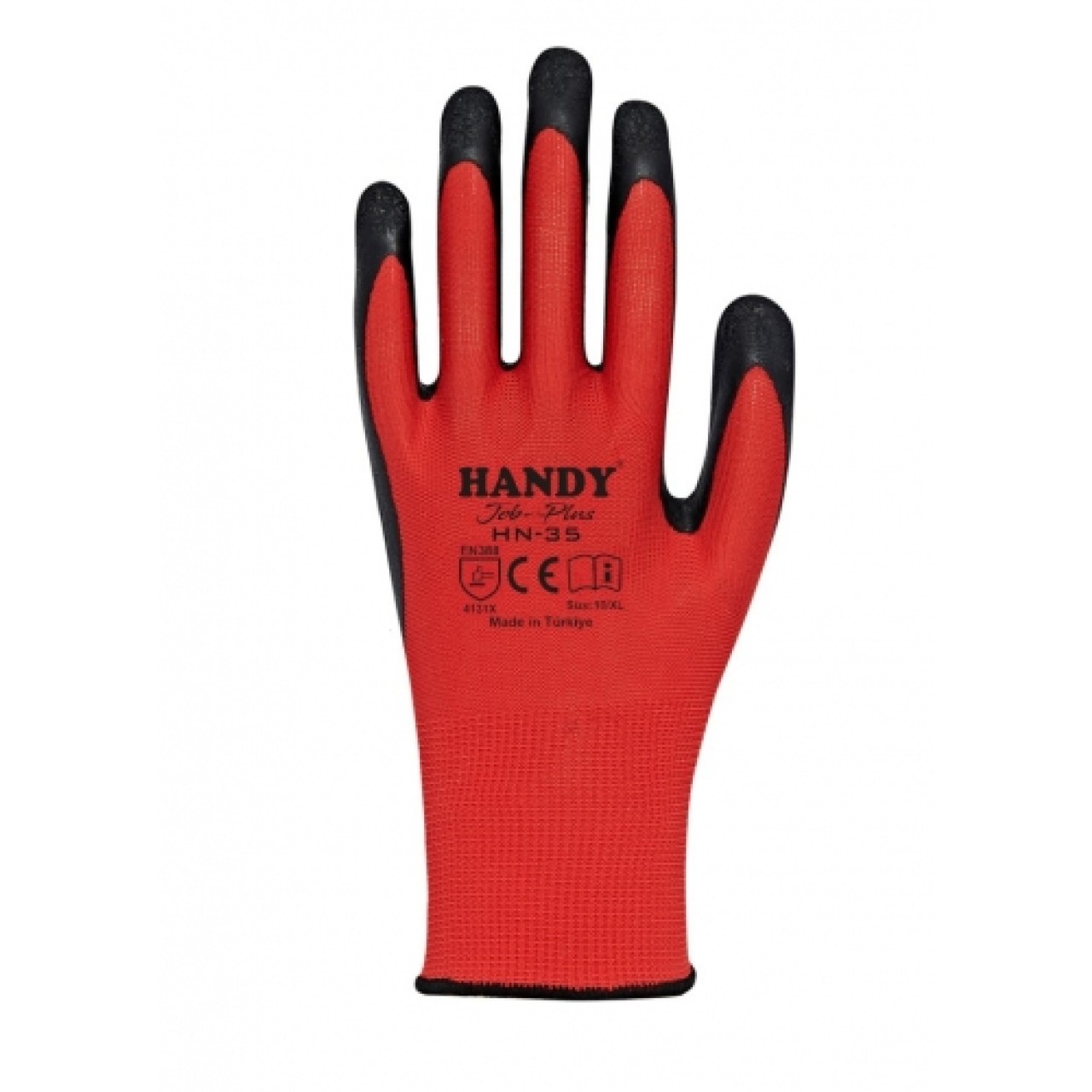 HANDY JOB PLUS HN35 KIRMIZI SİYAH ELDİVEN NO:9