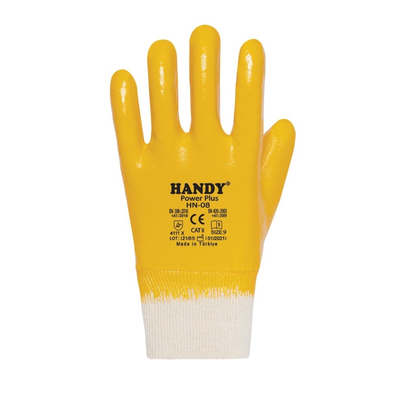 HANDY NİTRİL ELDİVEN HN08 SARI NO:9