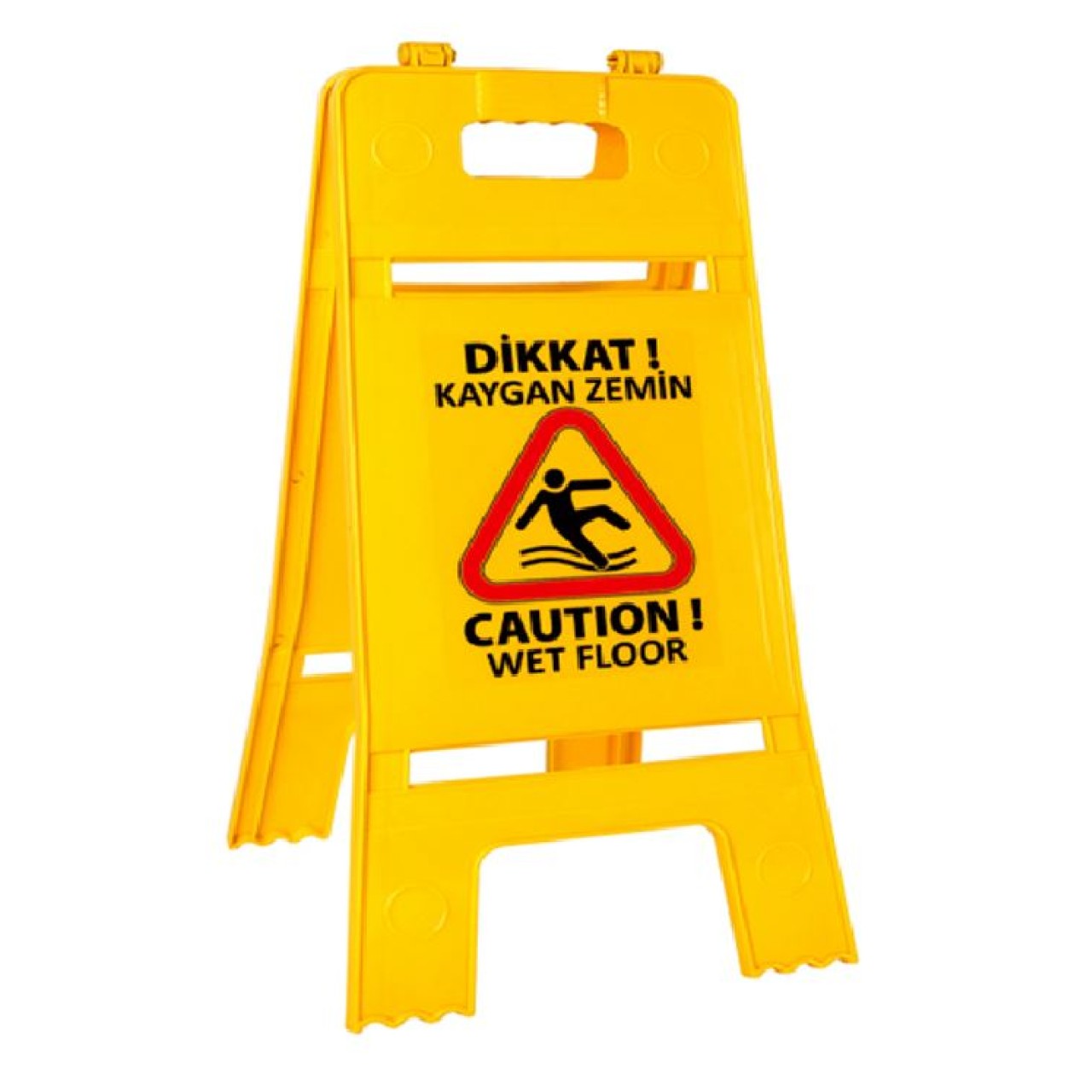 KAYGAN ZEMİN UYARI LEVHASI YAZILI