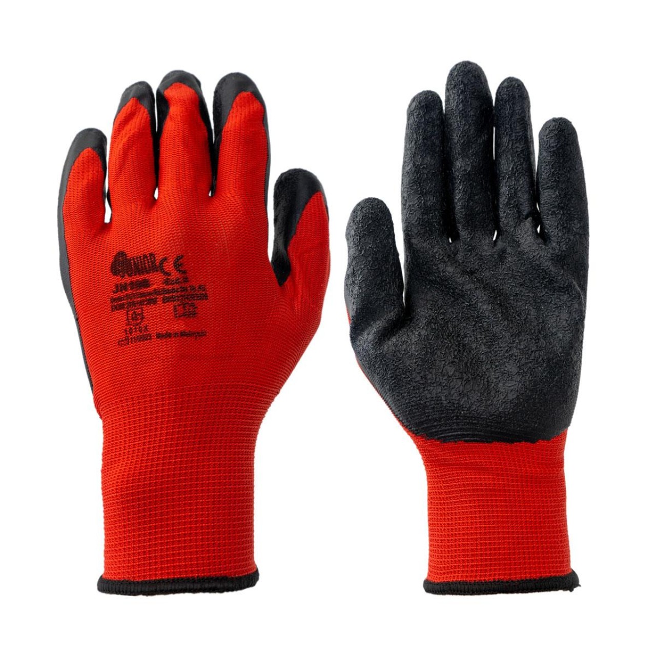 LATEX ELDİVEN KIRMIZI SİYAH NO:9