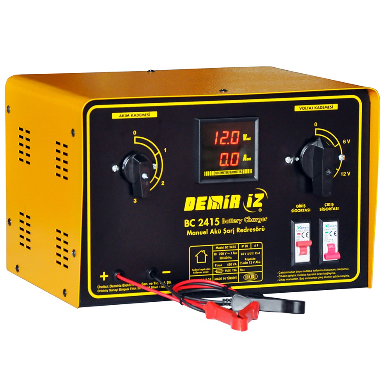 MANUEL AKÜ ŞARJ REDRESÖRÜ 24V-15A İKİ DAŞ03