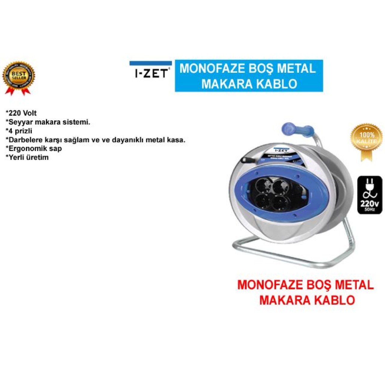 MONOFAZE BOŞ MAKARA METAL