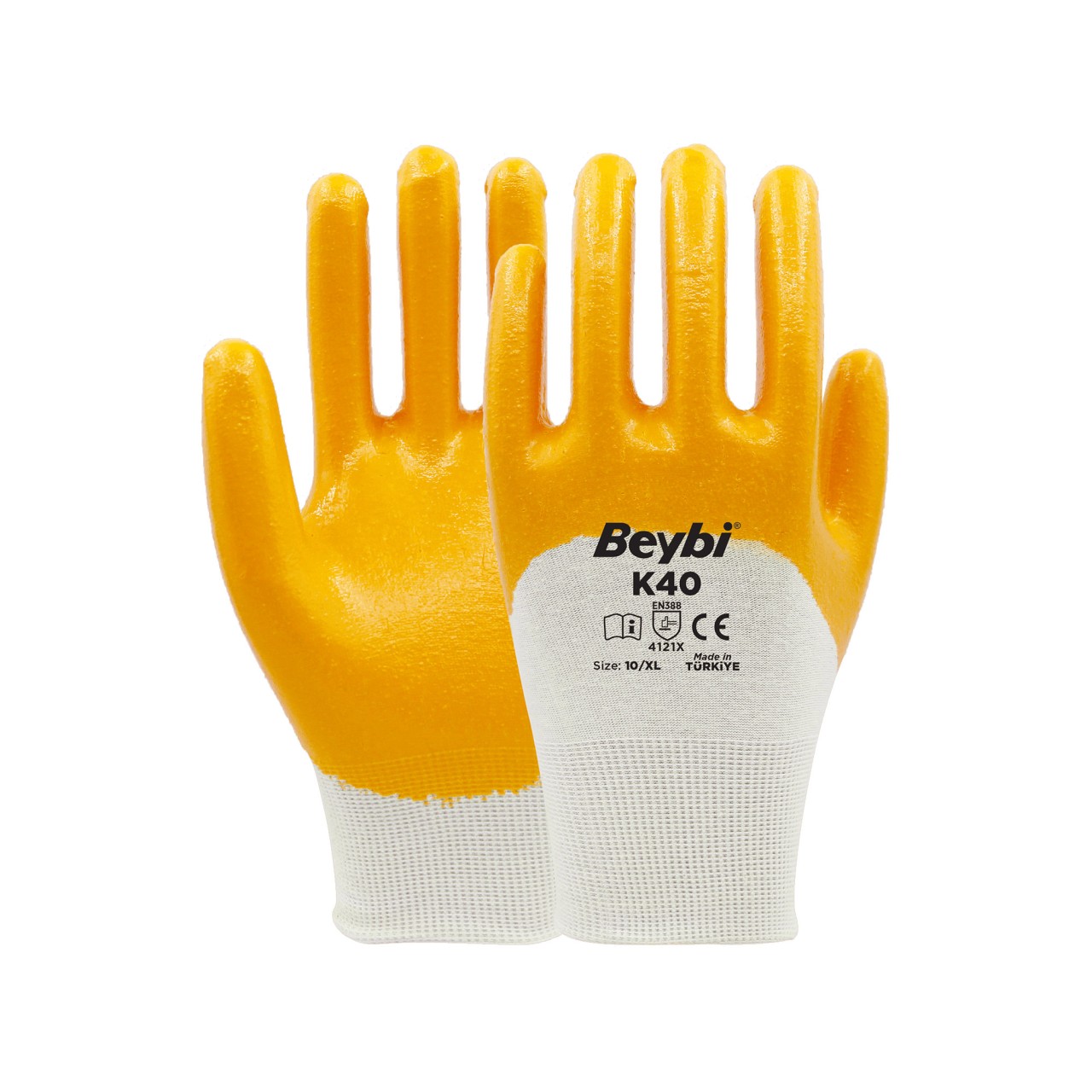 NİTRİL KAPLI PAMUK POLY ÖRME ELDİVEN K40 NO:10