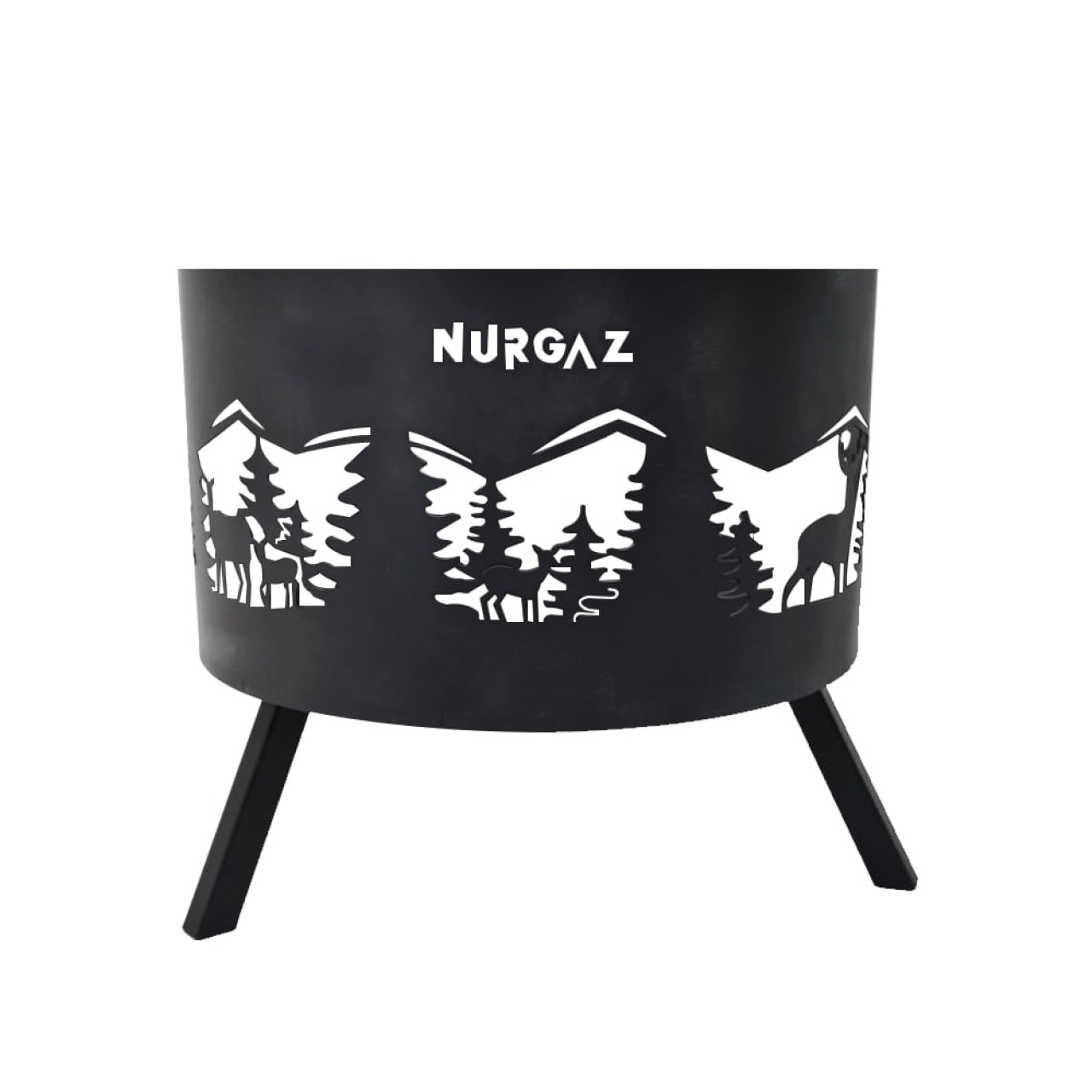 NURGAZ ORMAN ŞÖMİNESİ GEYİK DESEN