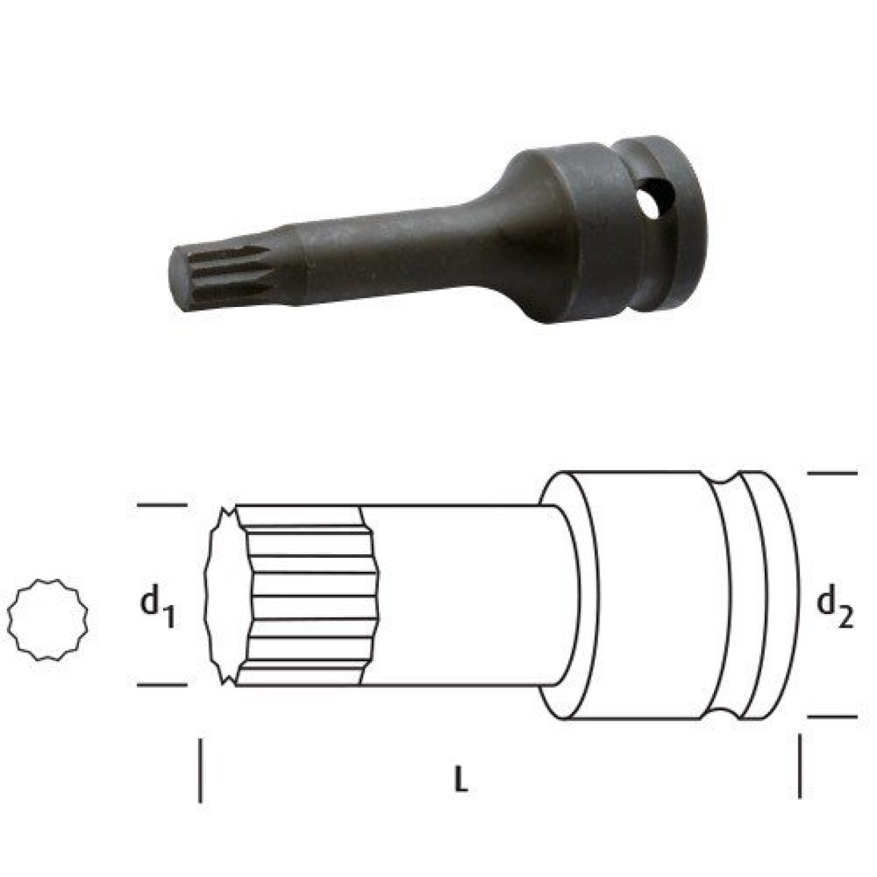 OSAKA 1/2 ALLEN YILDIZ LOKMA 5MM