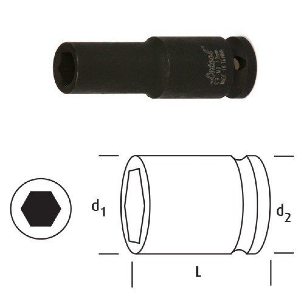OSAKA LOKMA 1/4'' 10MM DERİN