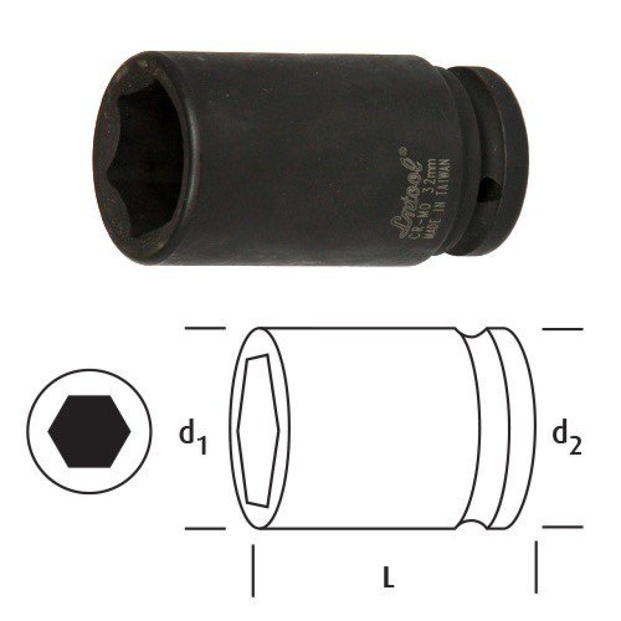 OSAKA LOKMA 3/4'' 24MM DERİN