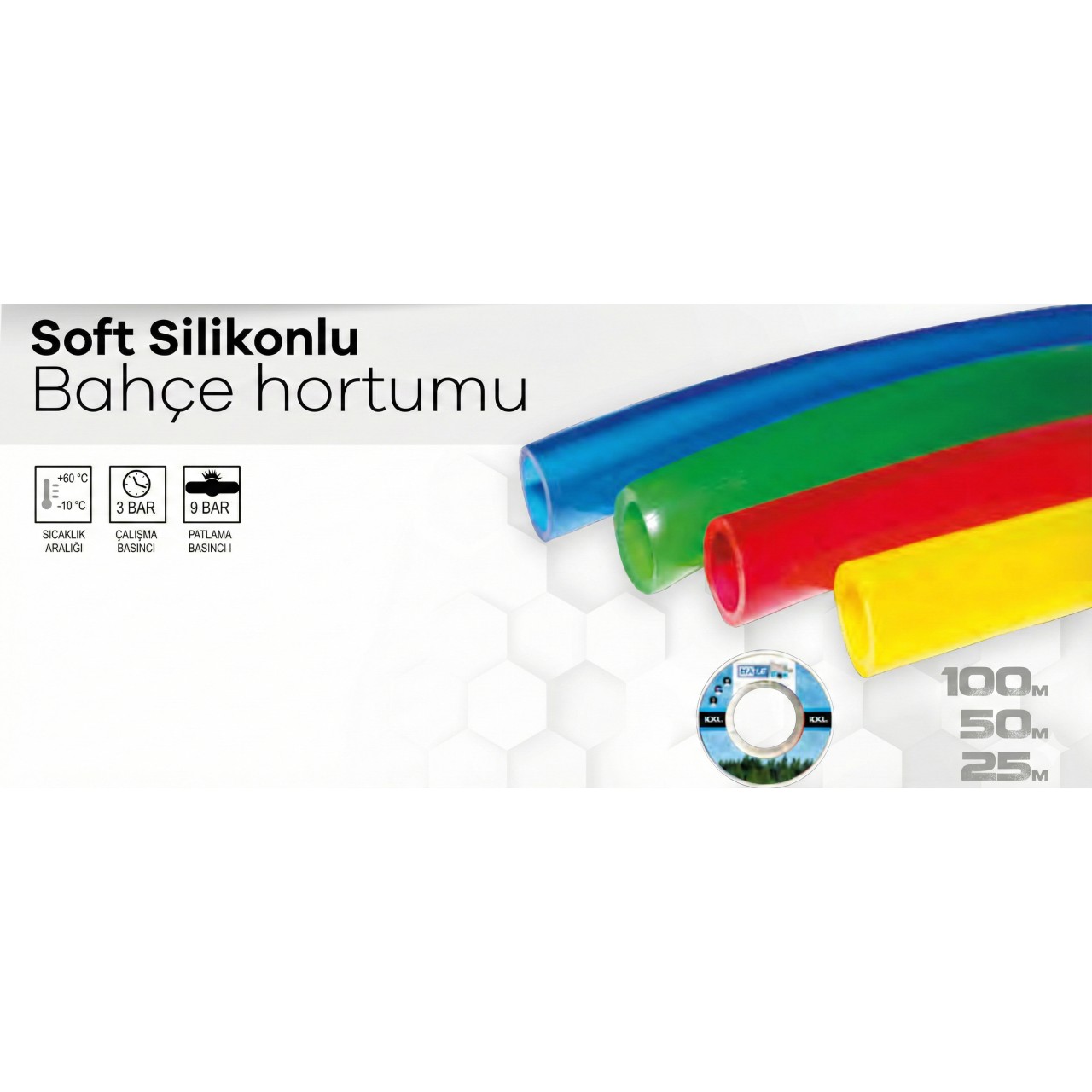 SOFT SİLİKONLU BAHÇE HORTUMU 1/2