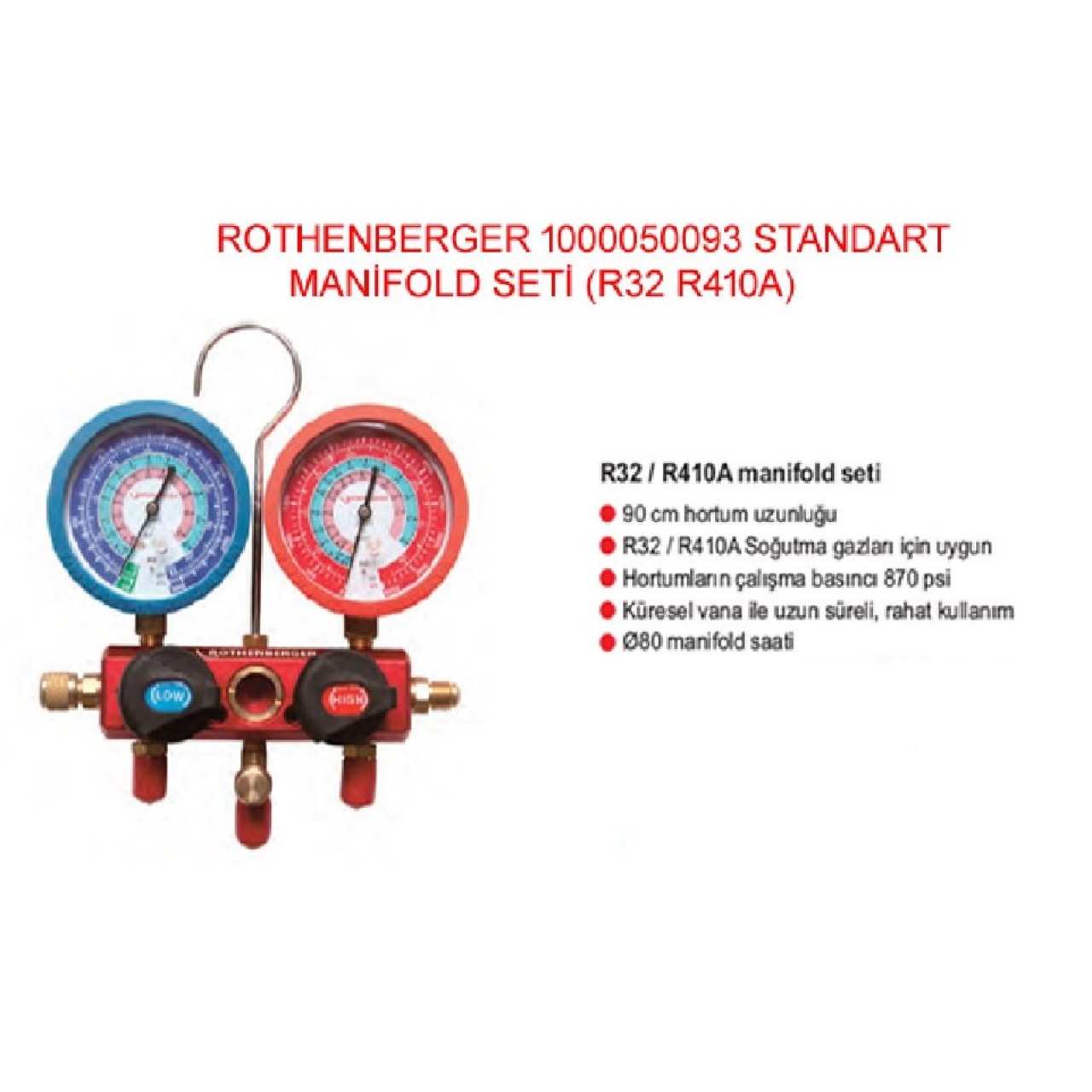 STANDART MANİFOLD SETİ (R32 R410A)