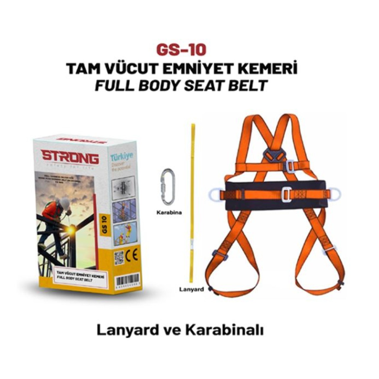 STRONG TAM VÜCUT EMNİYET KEMERİ PARAŞÜT