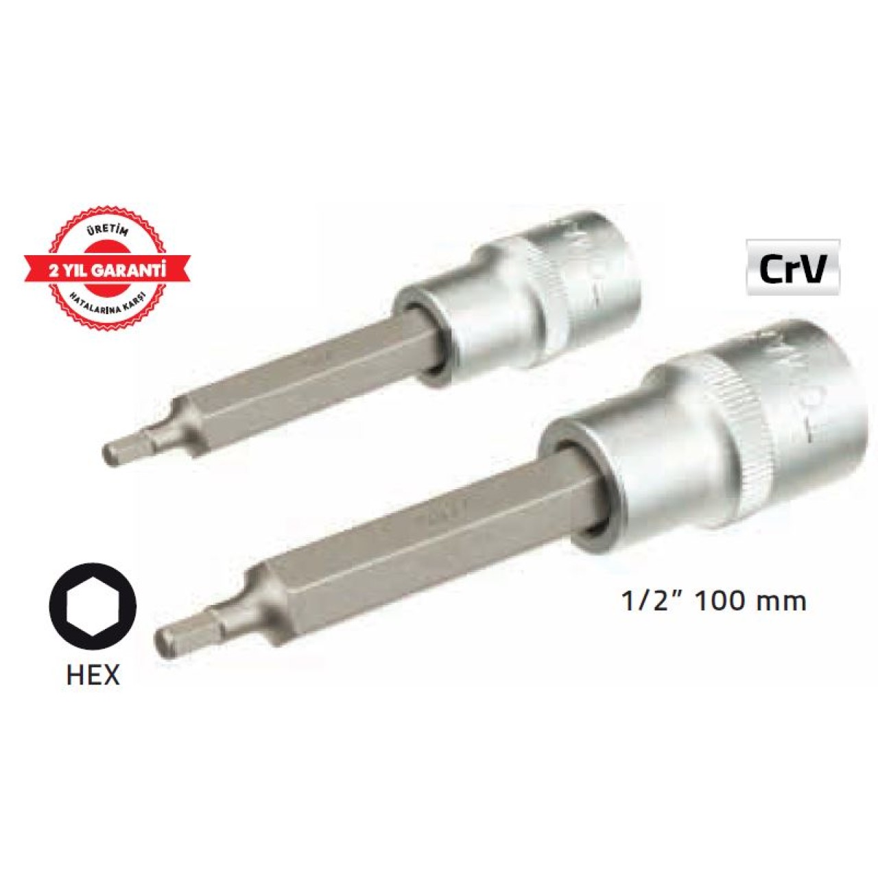 TOMAX 1/2 " 100 MM LOKMALI ALLEN UÇ (4 MM) UZUN