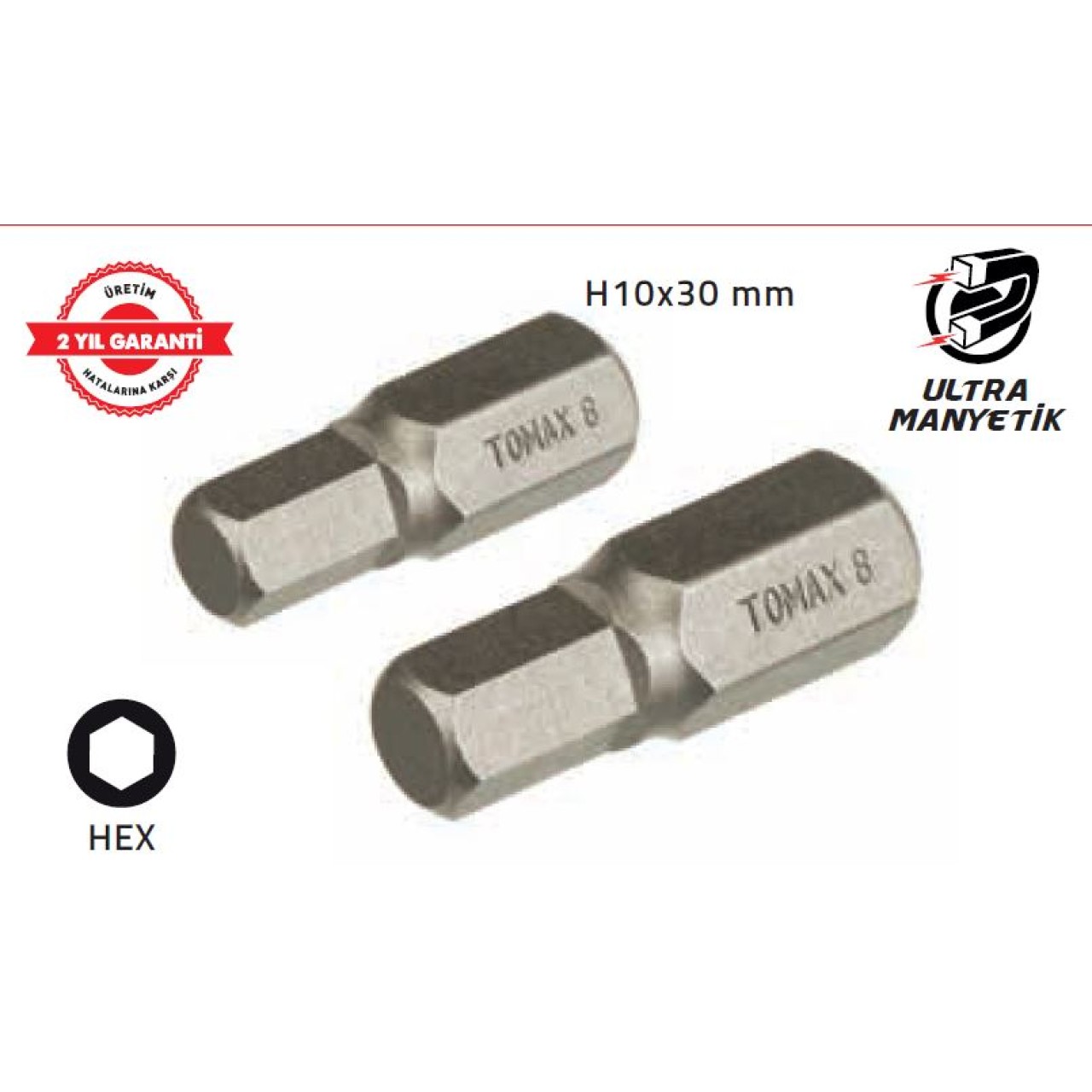 TOMAX ALLEN OTOMOTİV BİTS UÇ H10 X 30 MM HEX 8