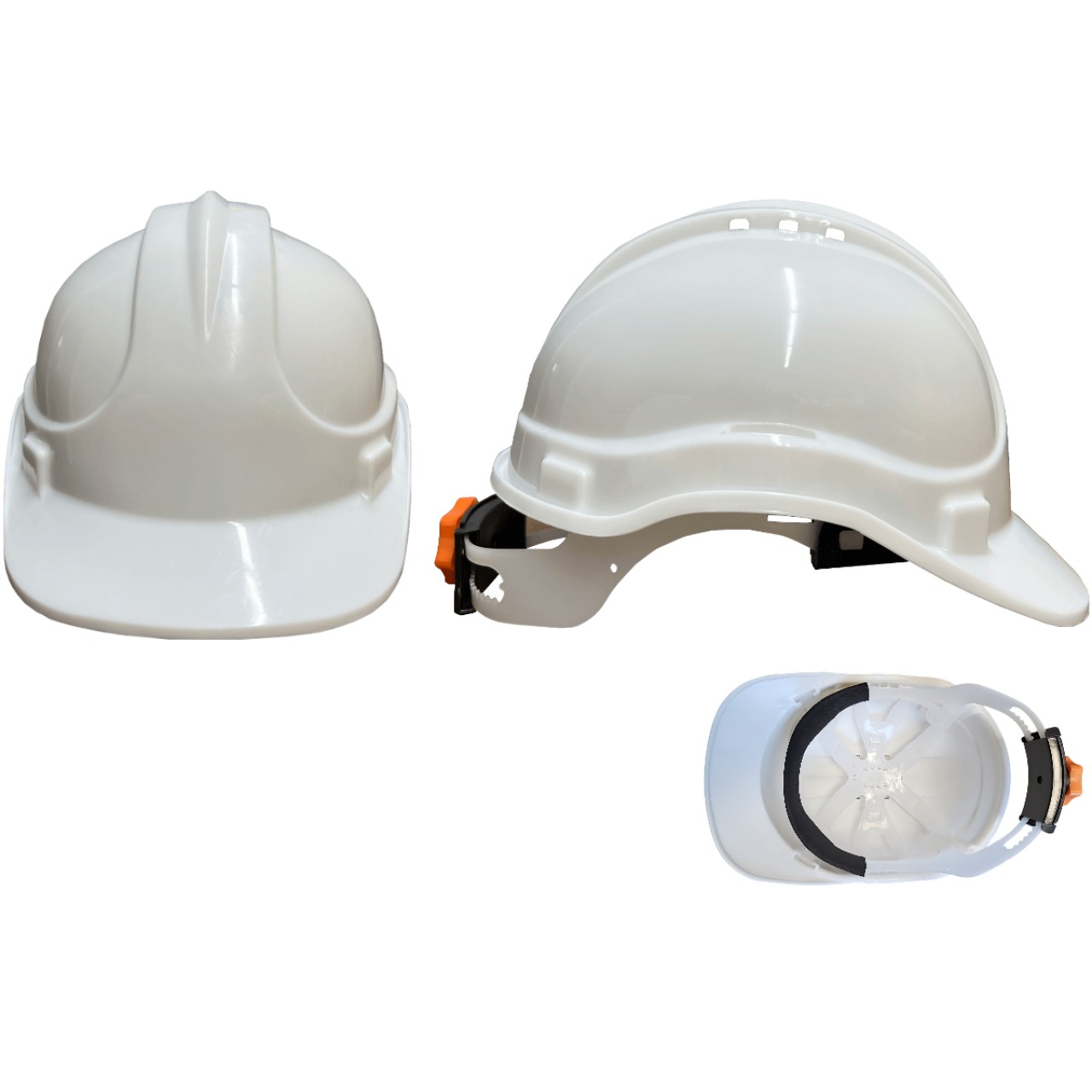 VİDALI BARET HAVA DELİKLİ AYARLI BEYAZ