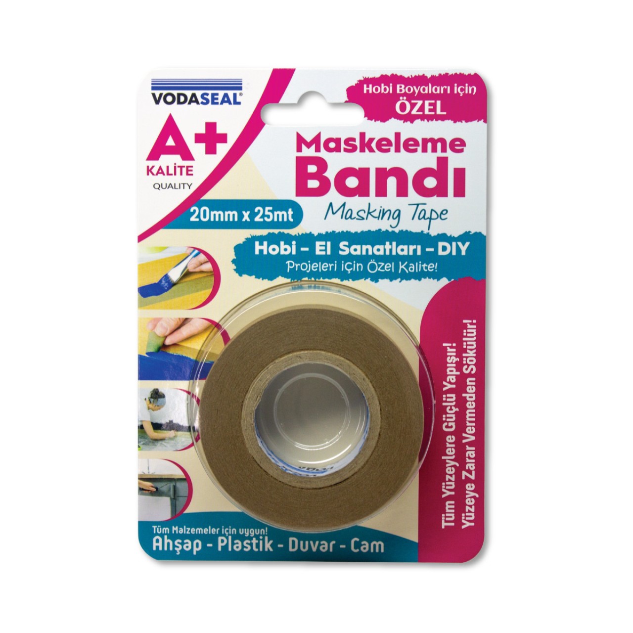 VODABOND MASKELEME BANDI 20X25 MT- BLİSTERLİ - DOĞAL KAUÇUK