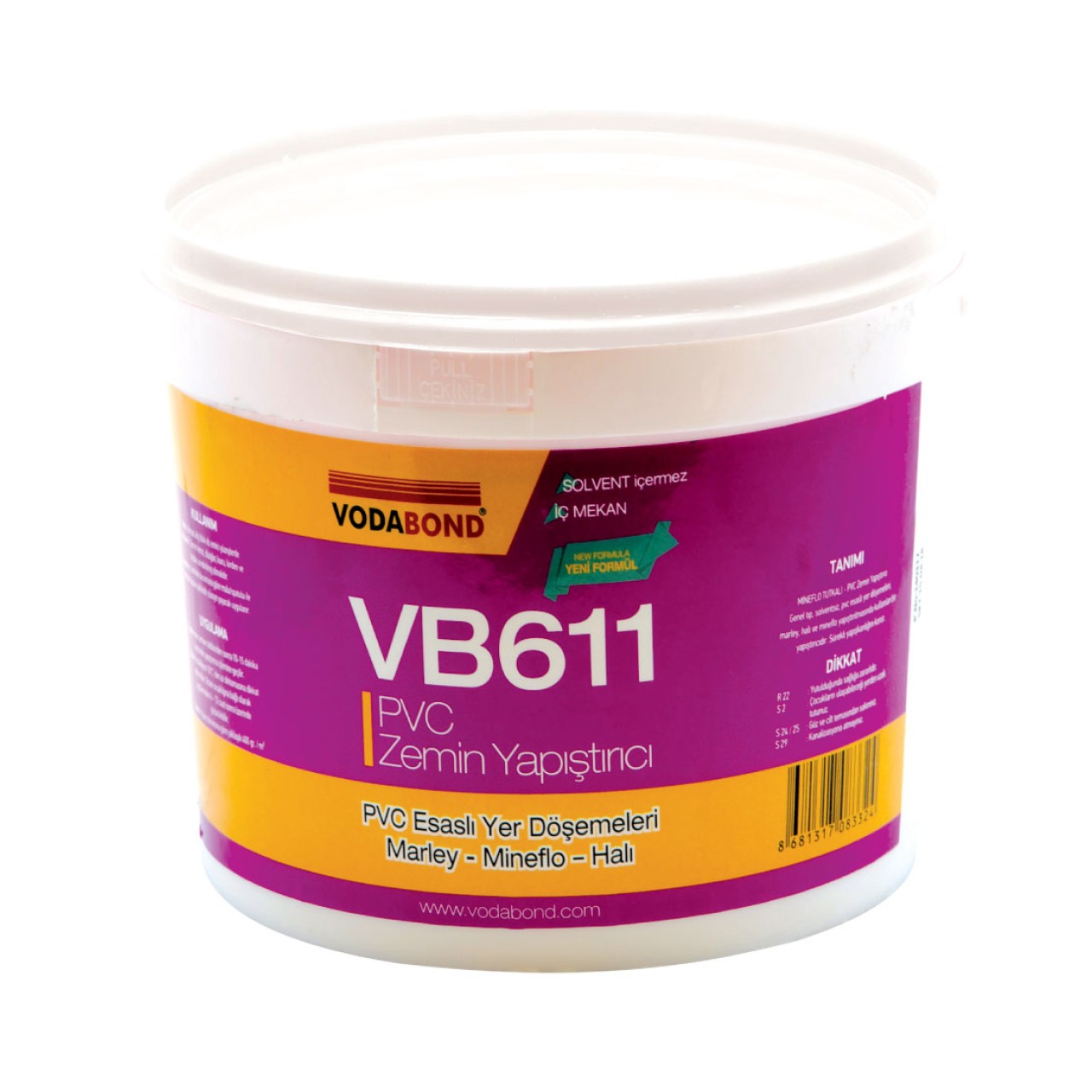 VODABOND PVC ve MARLEY ZEMİN YAPIŞTIRICILARI - 8 KG